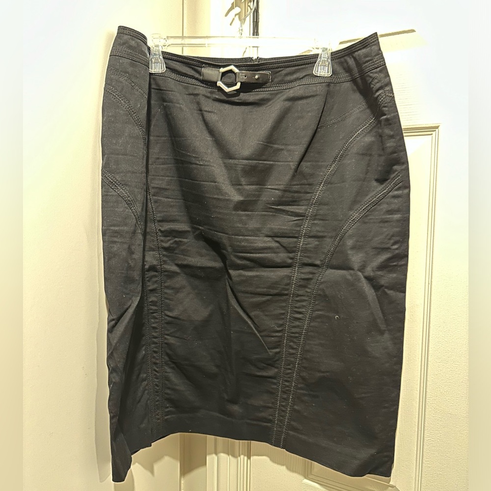 Black pencil skirt